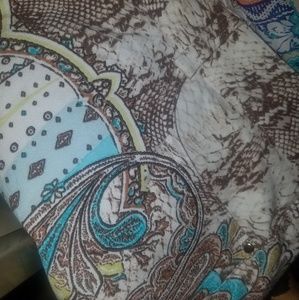 Paisley mint pant